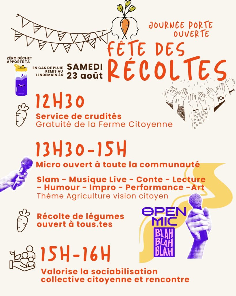 Journée porte ouverte fête des récoltes Ferme citoyenne de La Matanie