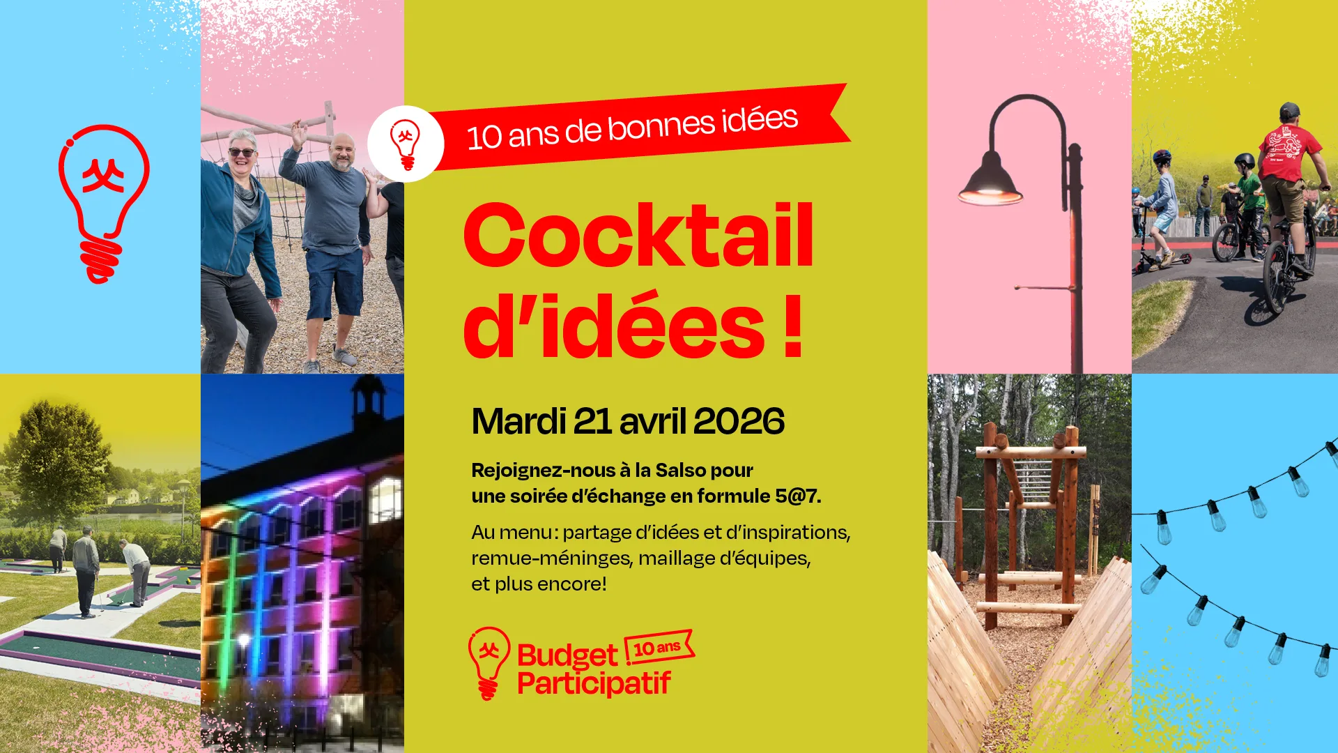 Cocktail d'idées budget participatif 2026