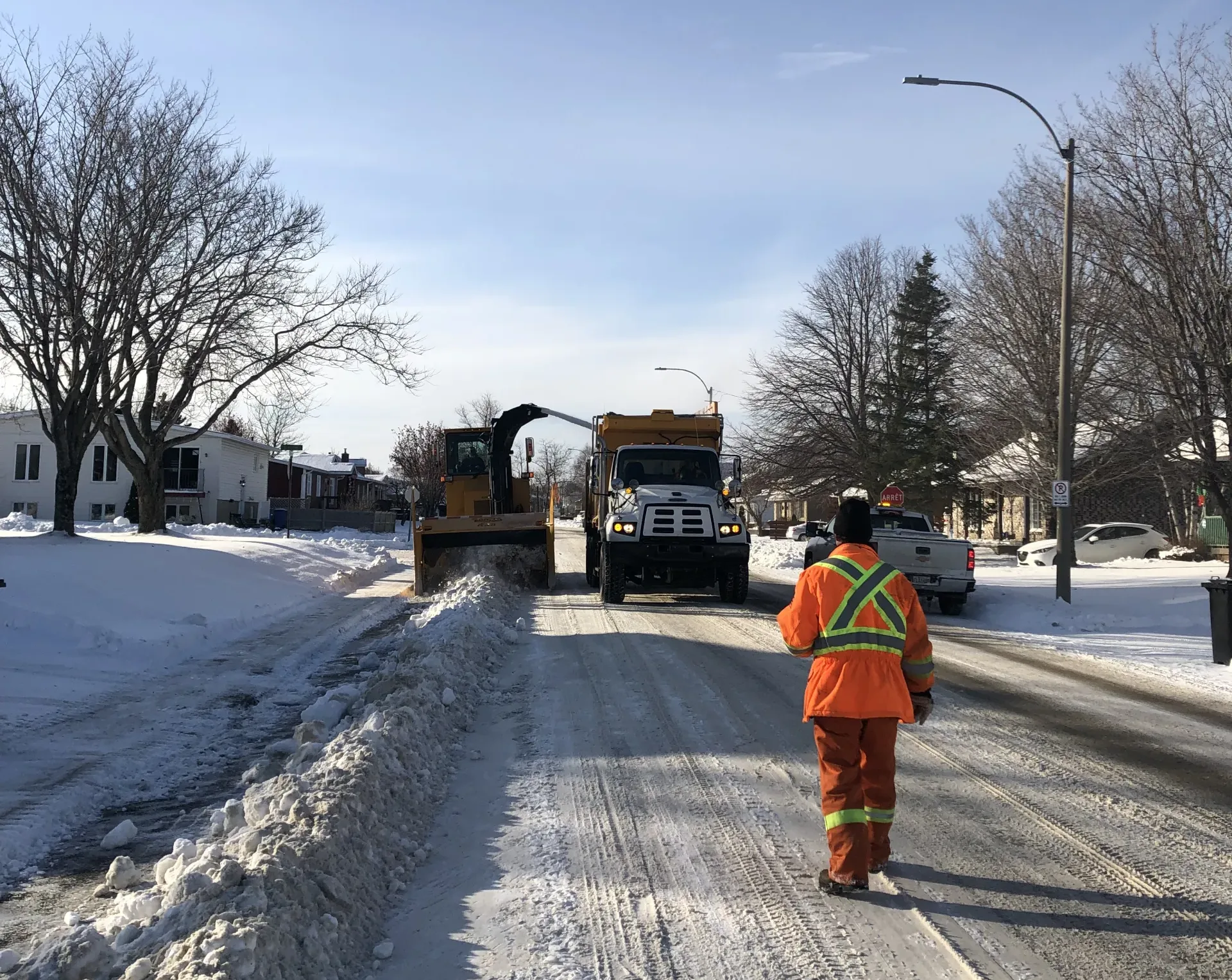 Le déneigement à Matane