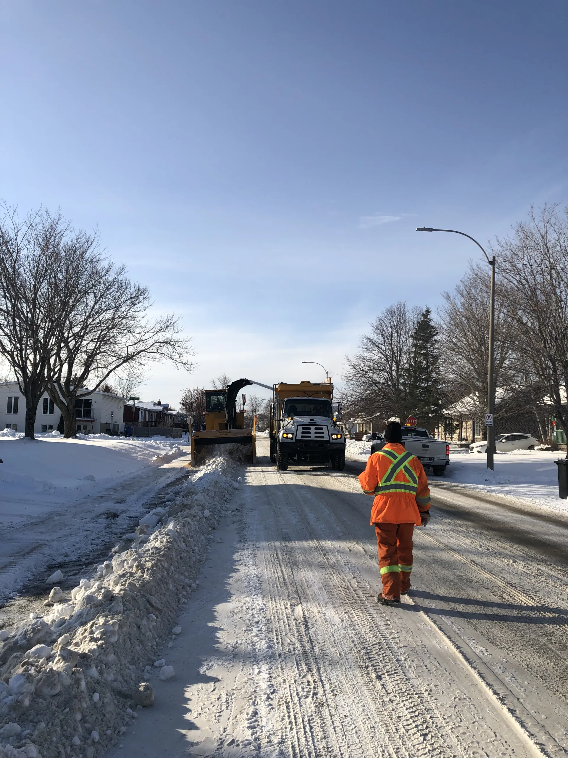 Le déneigement à Matane