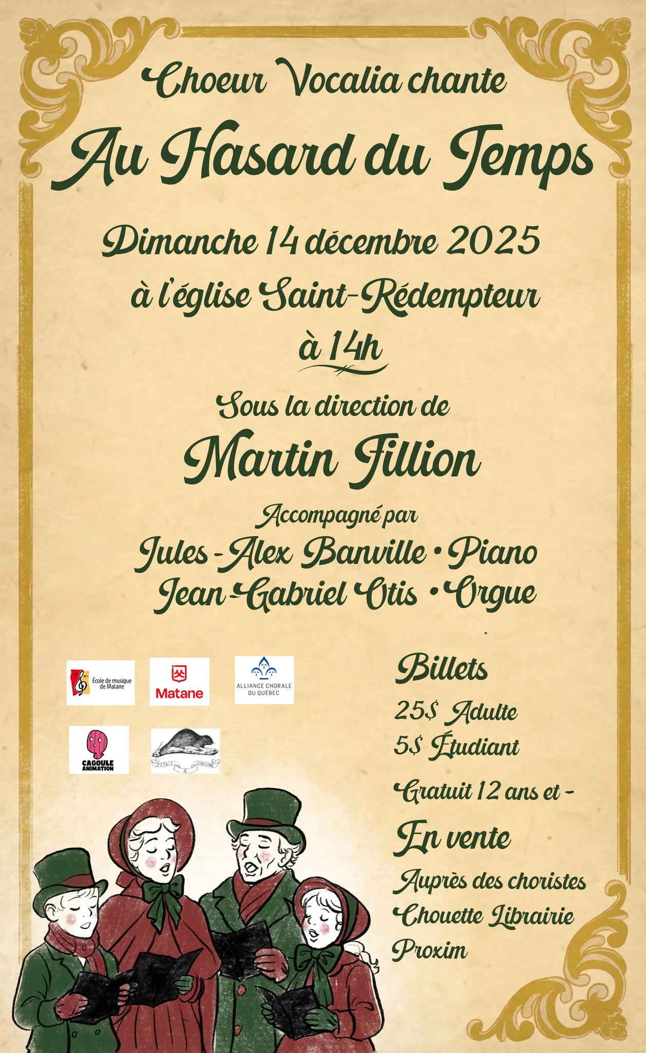 Concert de Noël du Choeur Vocalia de Matane