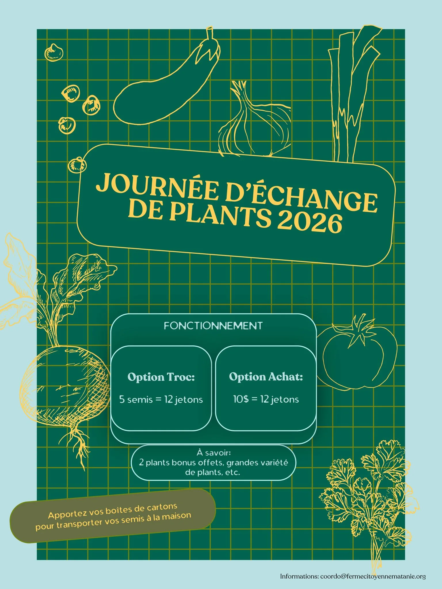 Journée d'échange de plants 2026
