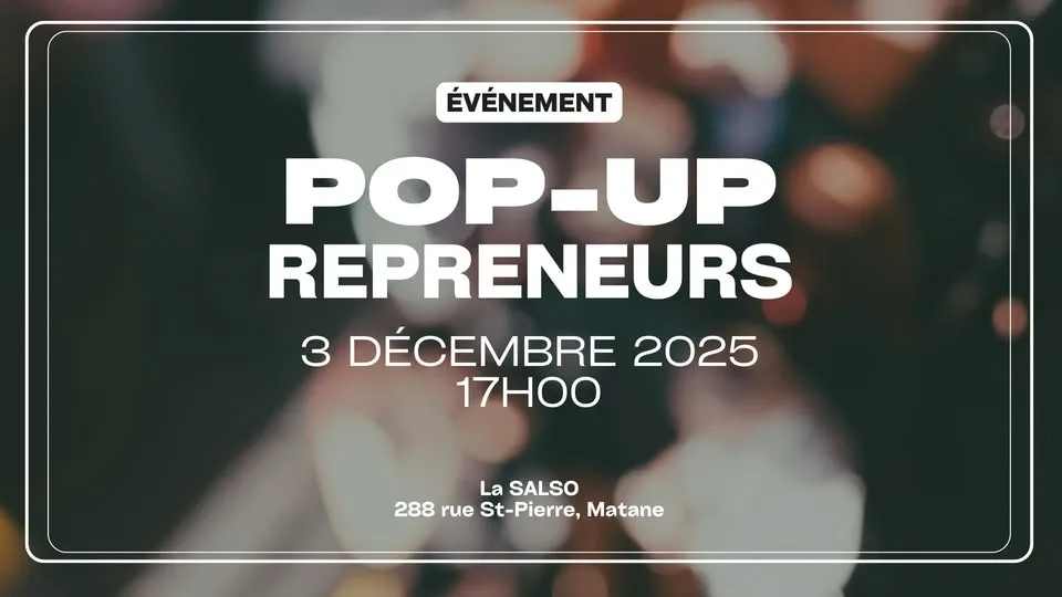 Événement pop-up repreneurs