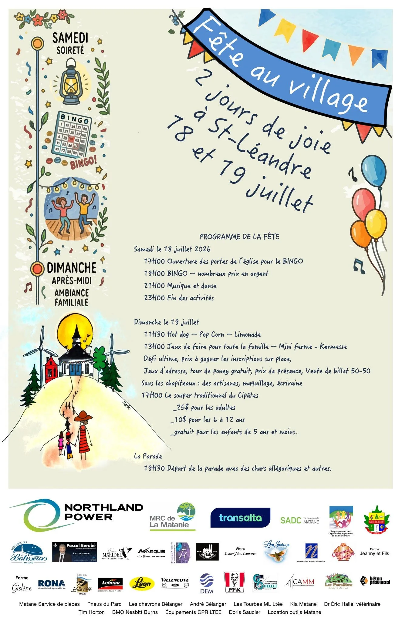 La Fête du village de Saint-Léandre