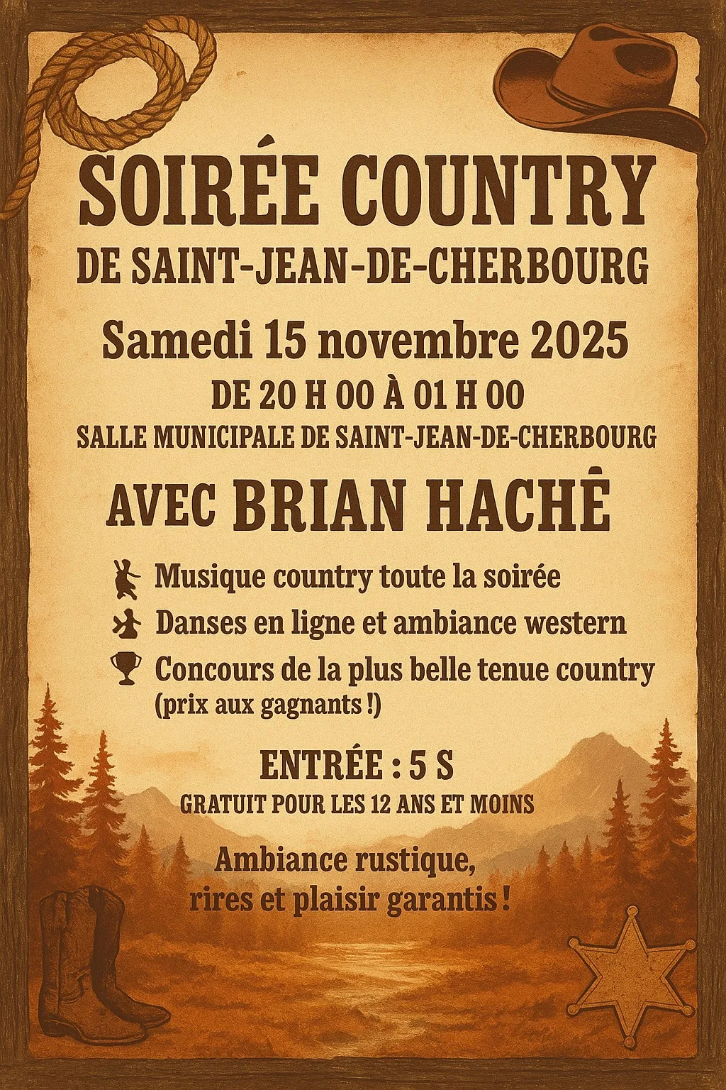 Soirée country de Saint-Jean-de-Cherbourg