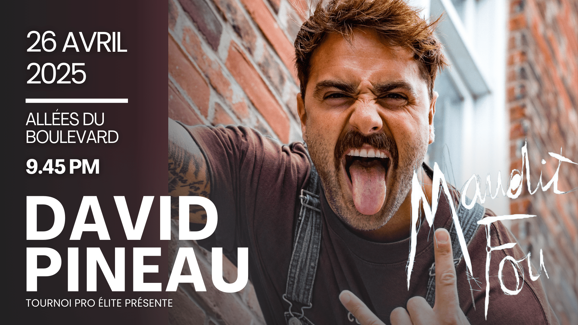 Spectacle Maudit Fou de David Pineau