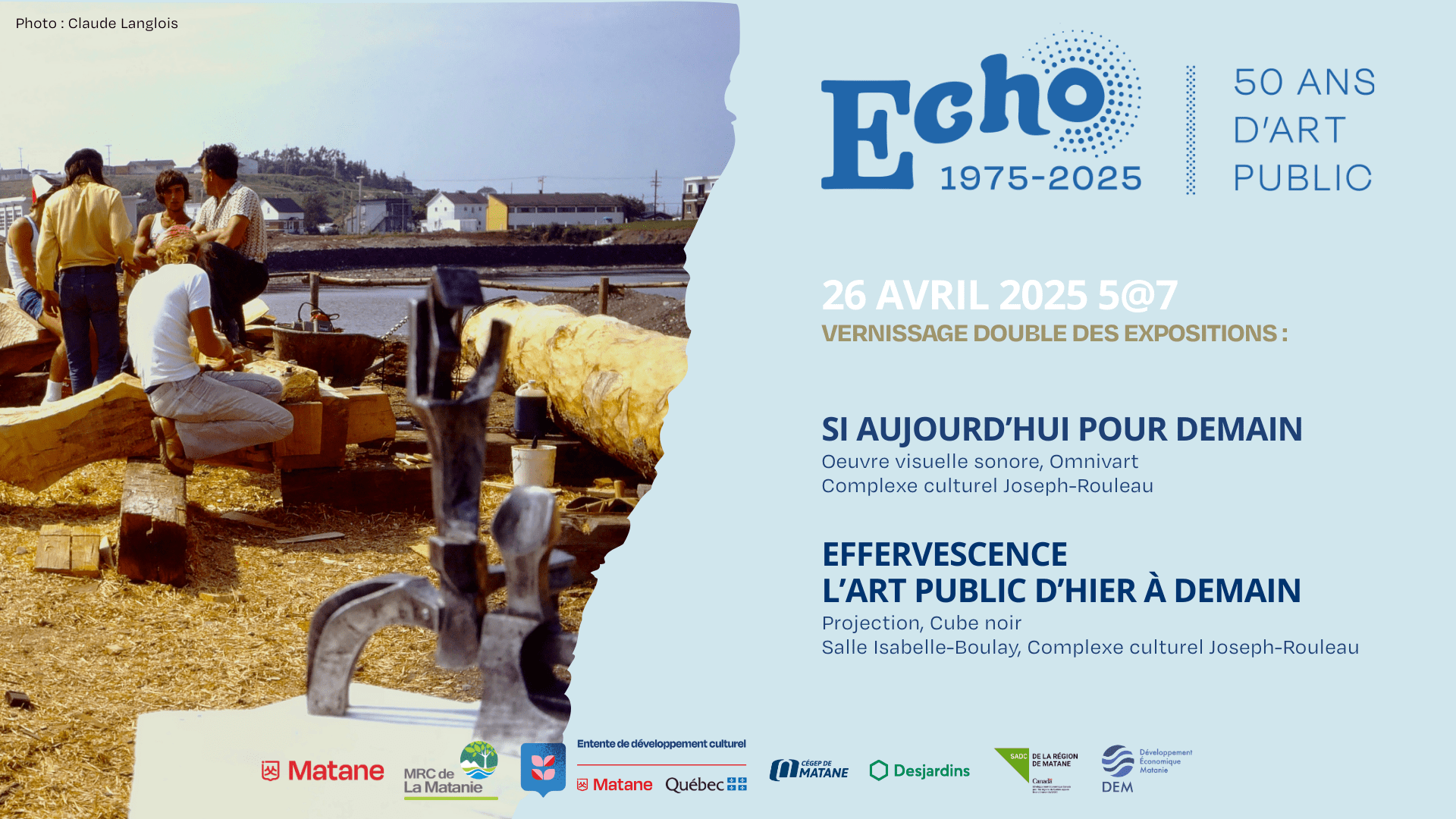 Vernissage double écho du symposium