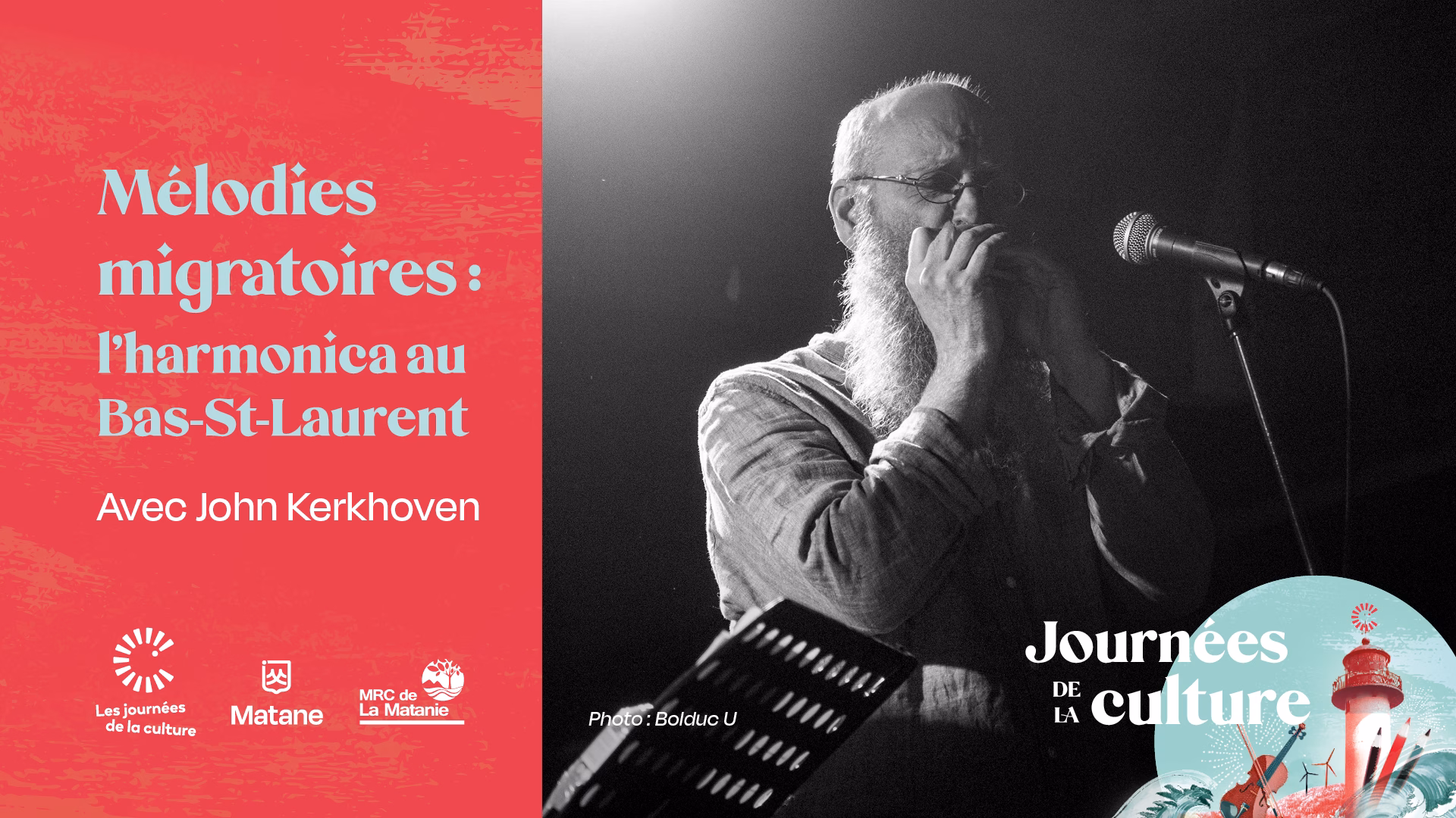 Mélodies migratoires: l'harmonica au Bas-St-Laurent
