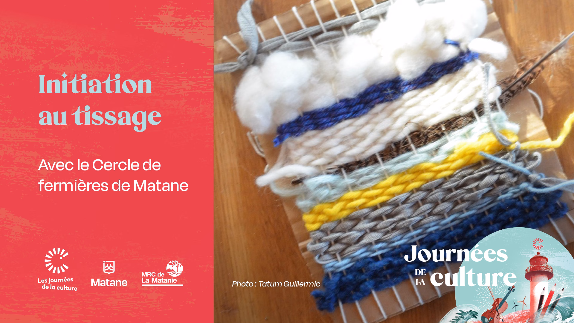 Initiation au tissage avec le Cercle des fermières