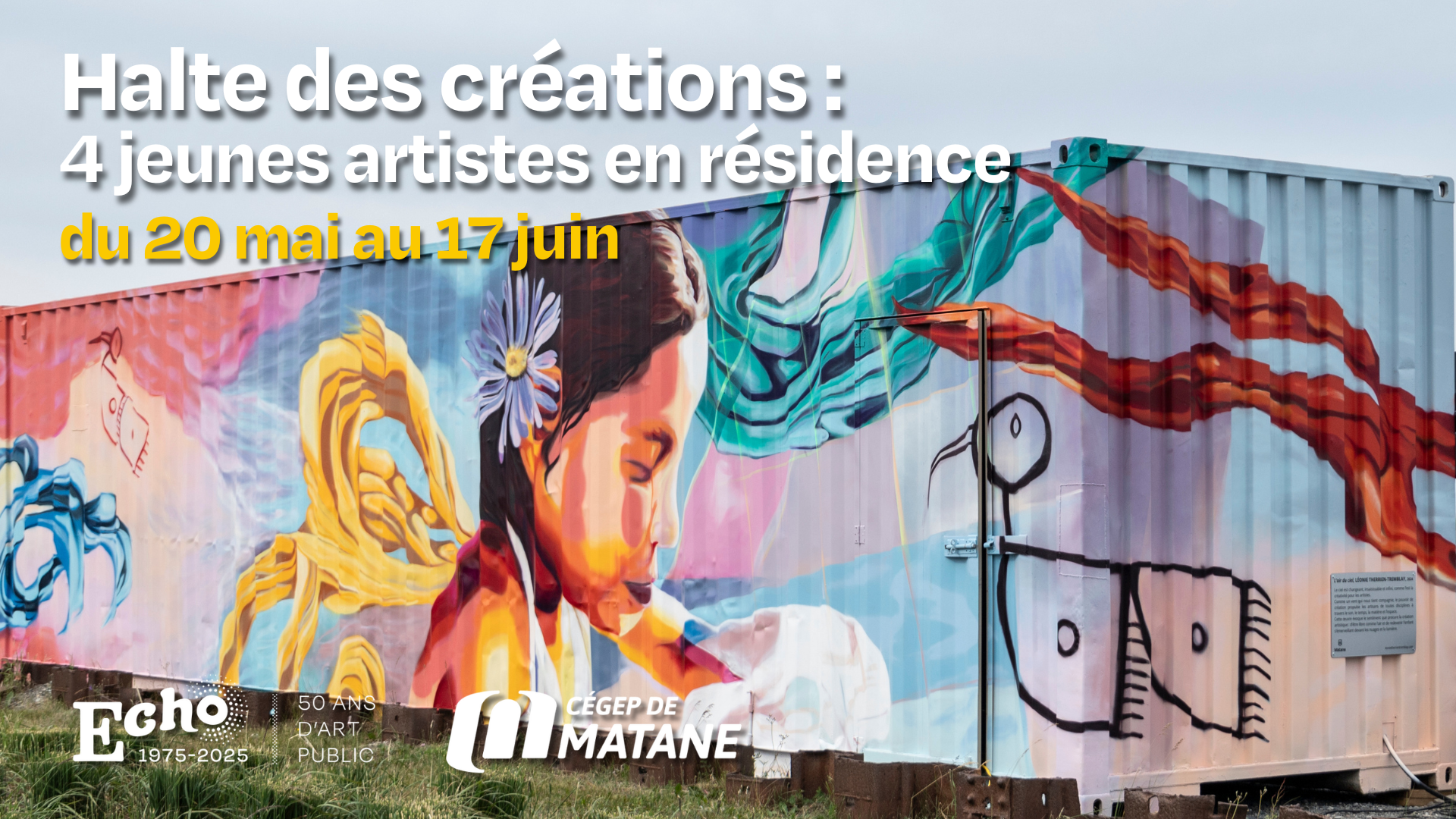 Halte des créations : 4 artistes du Cégep de Matane en résidence