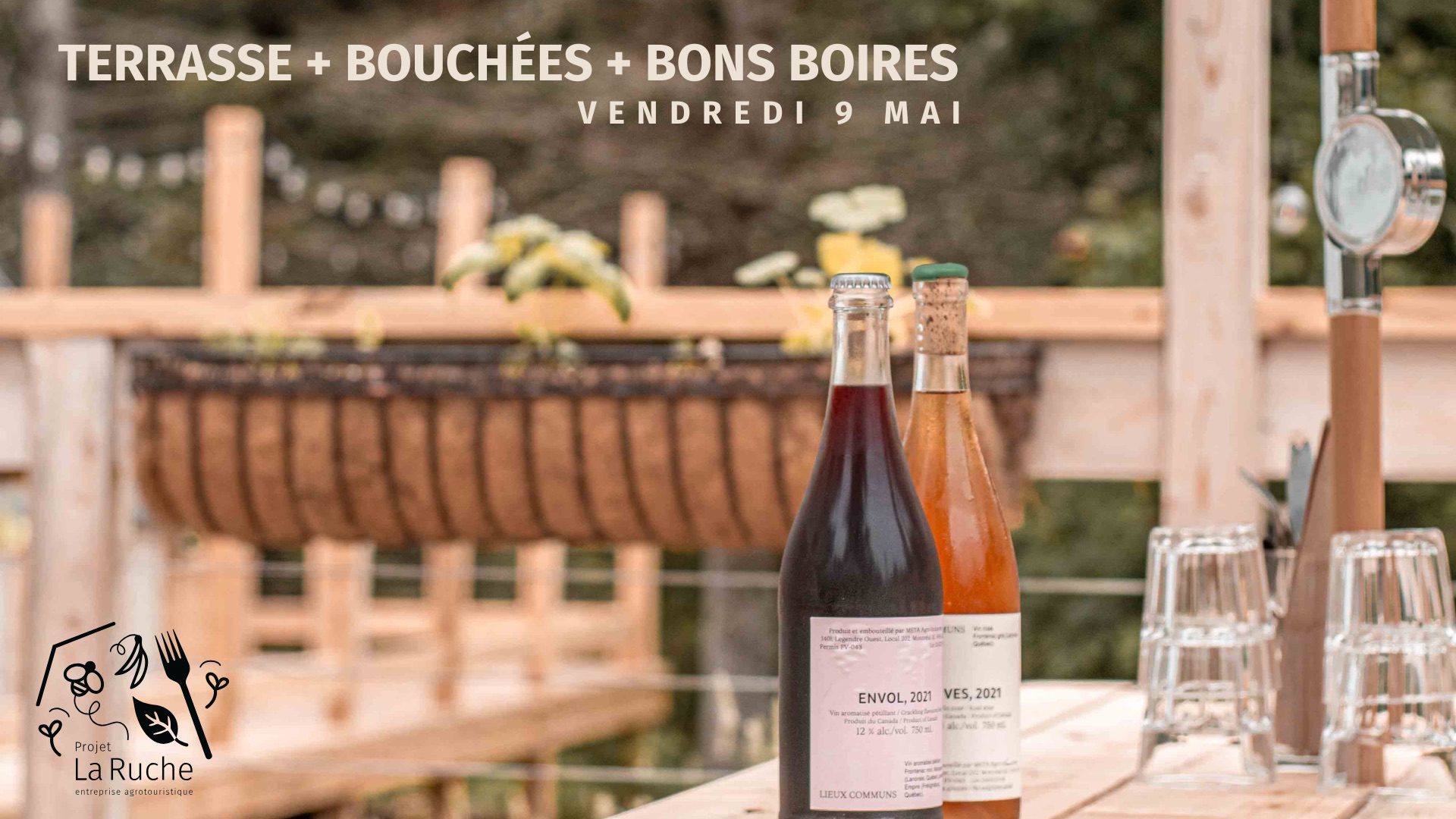 Terrasse, bouchées et bons boires