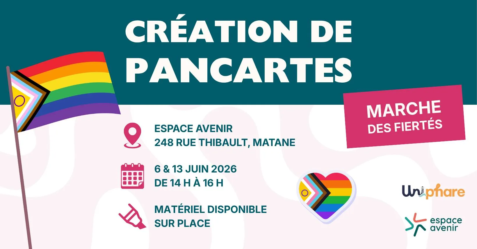 Fabrication de pancartes pour la marche des Fiertés