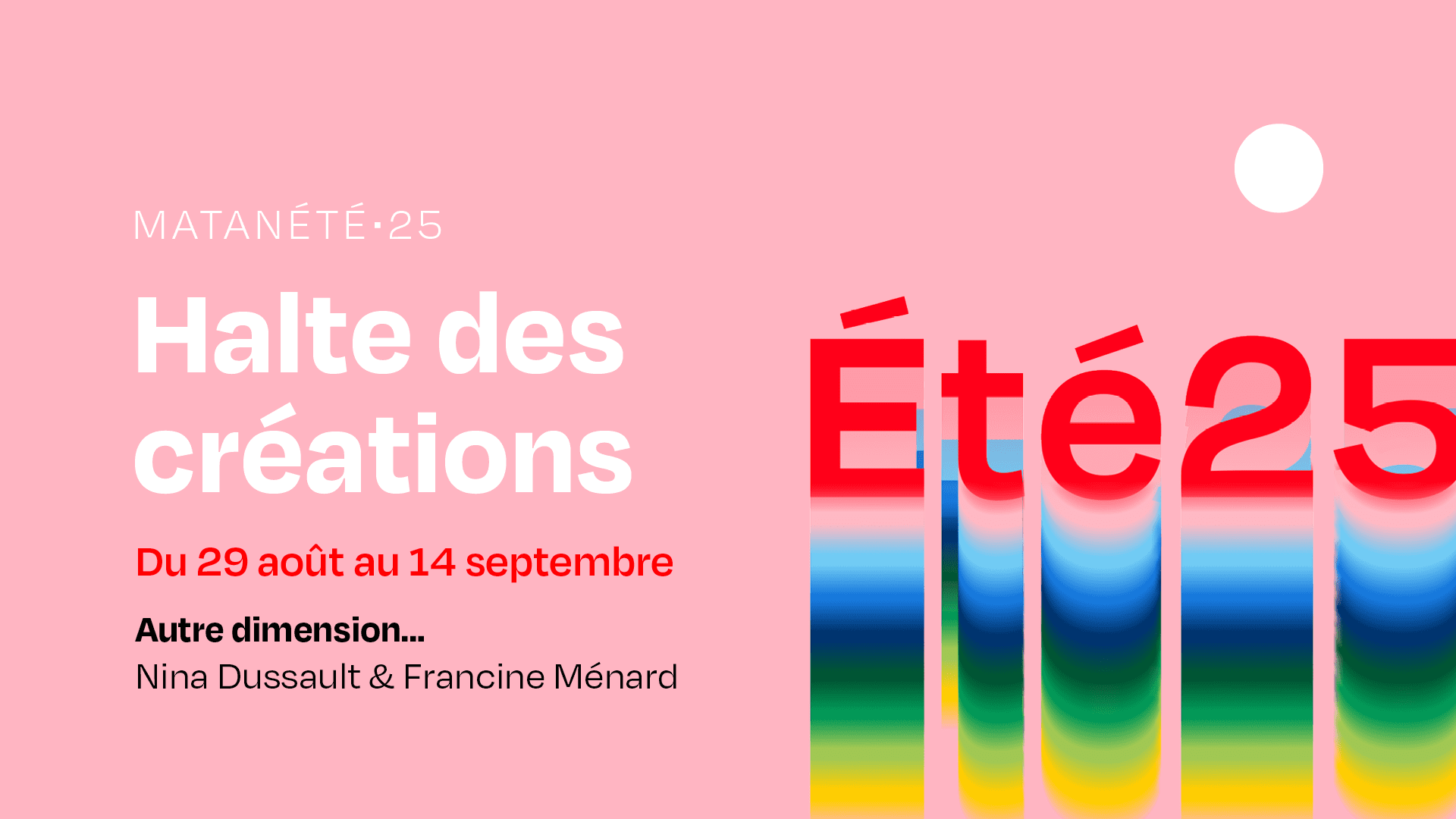 Résidence d'artistes Francine Ménard et Nina Dussault