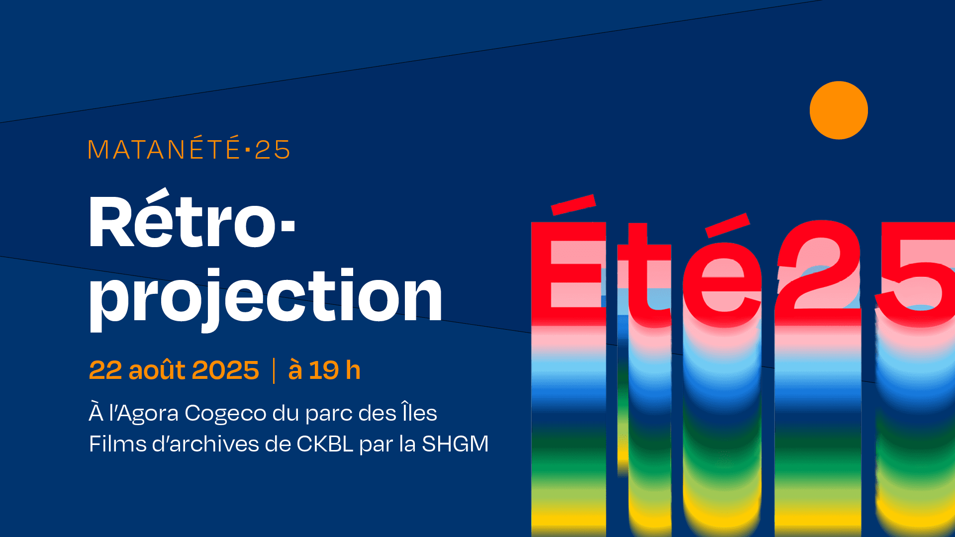 Rétroprojection - Films d'archives CKBL par la SHGM