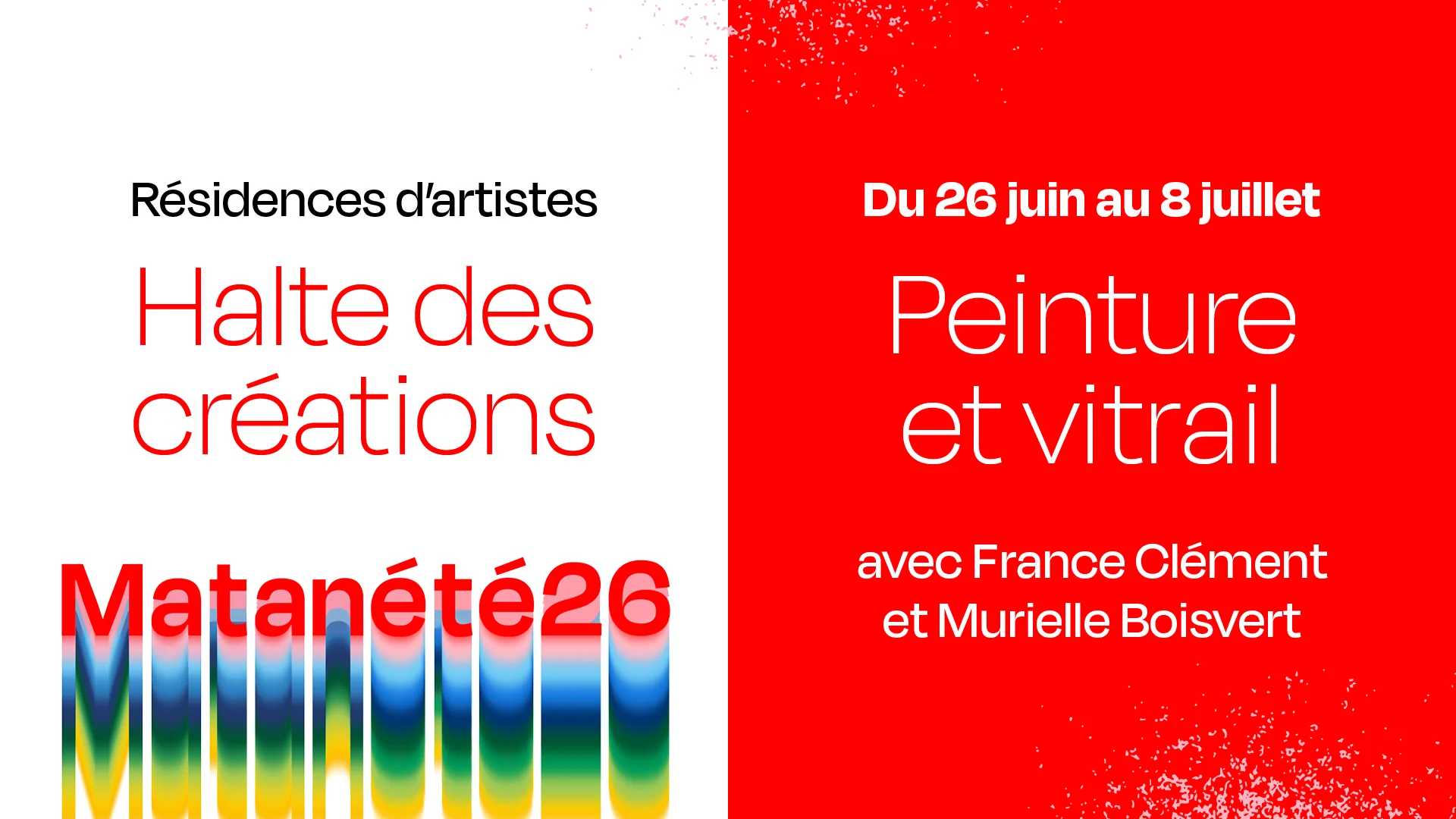 Peinture et vitrail avec France Clément et Murielle Boisvert