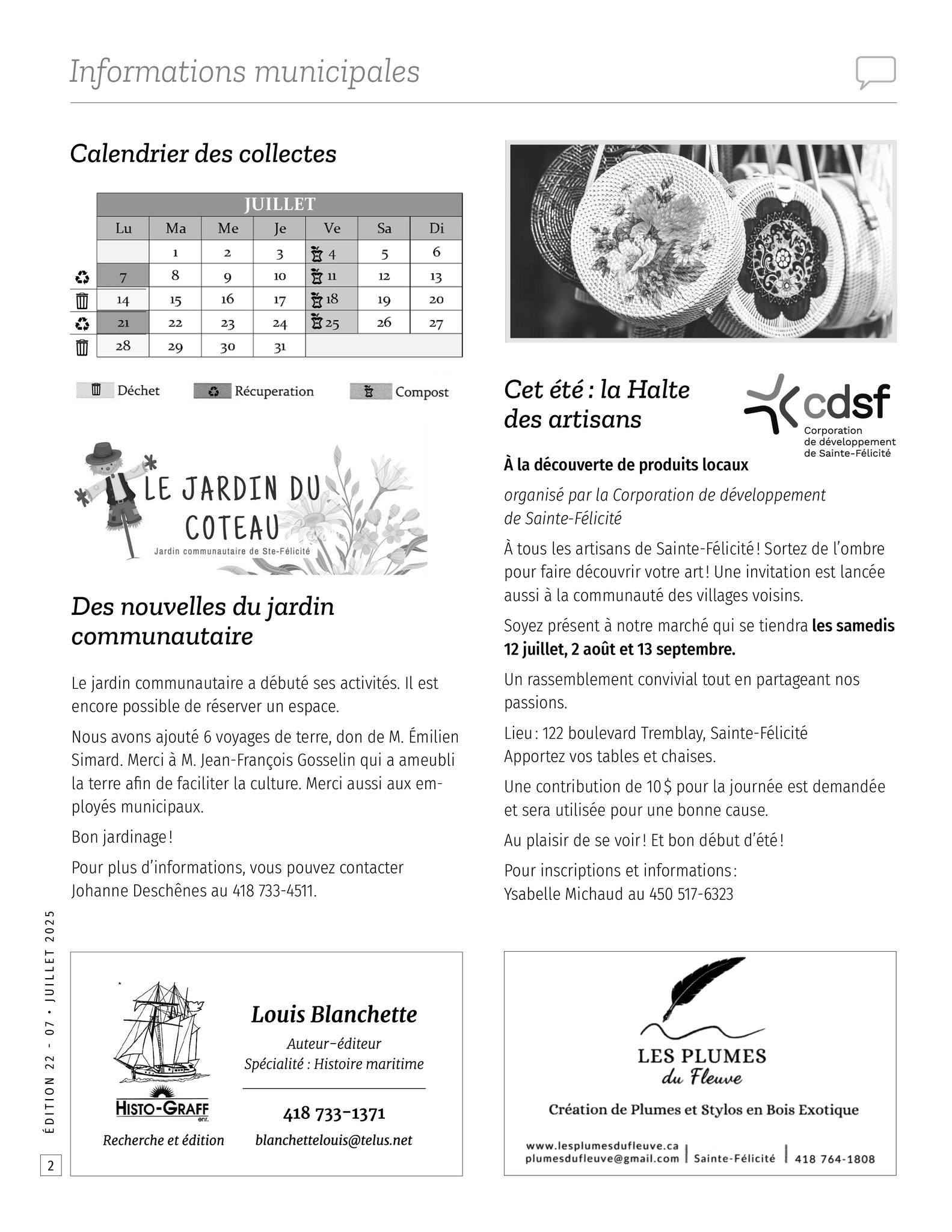 La Halte des artisans de Sainte-Félicité