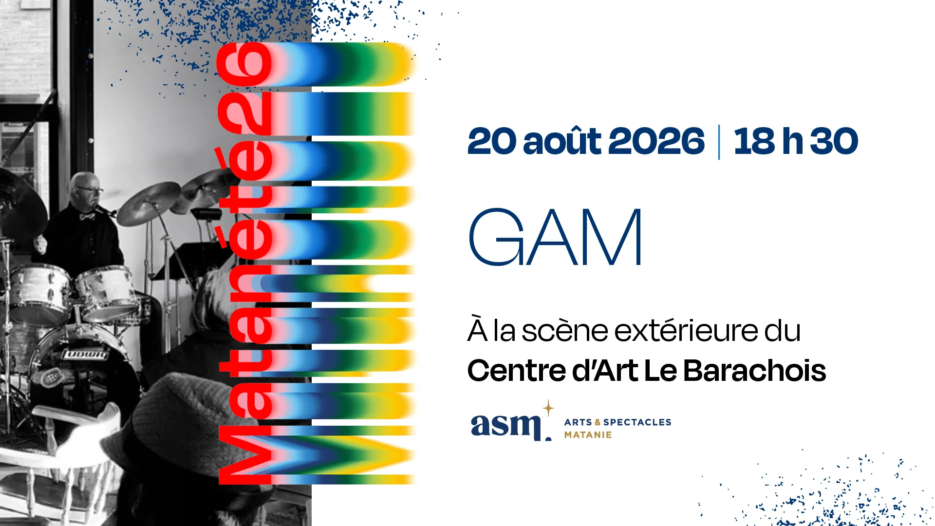 Spectacle de GAM au Barachois - 20 août 2026