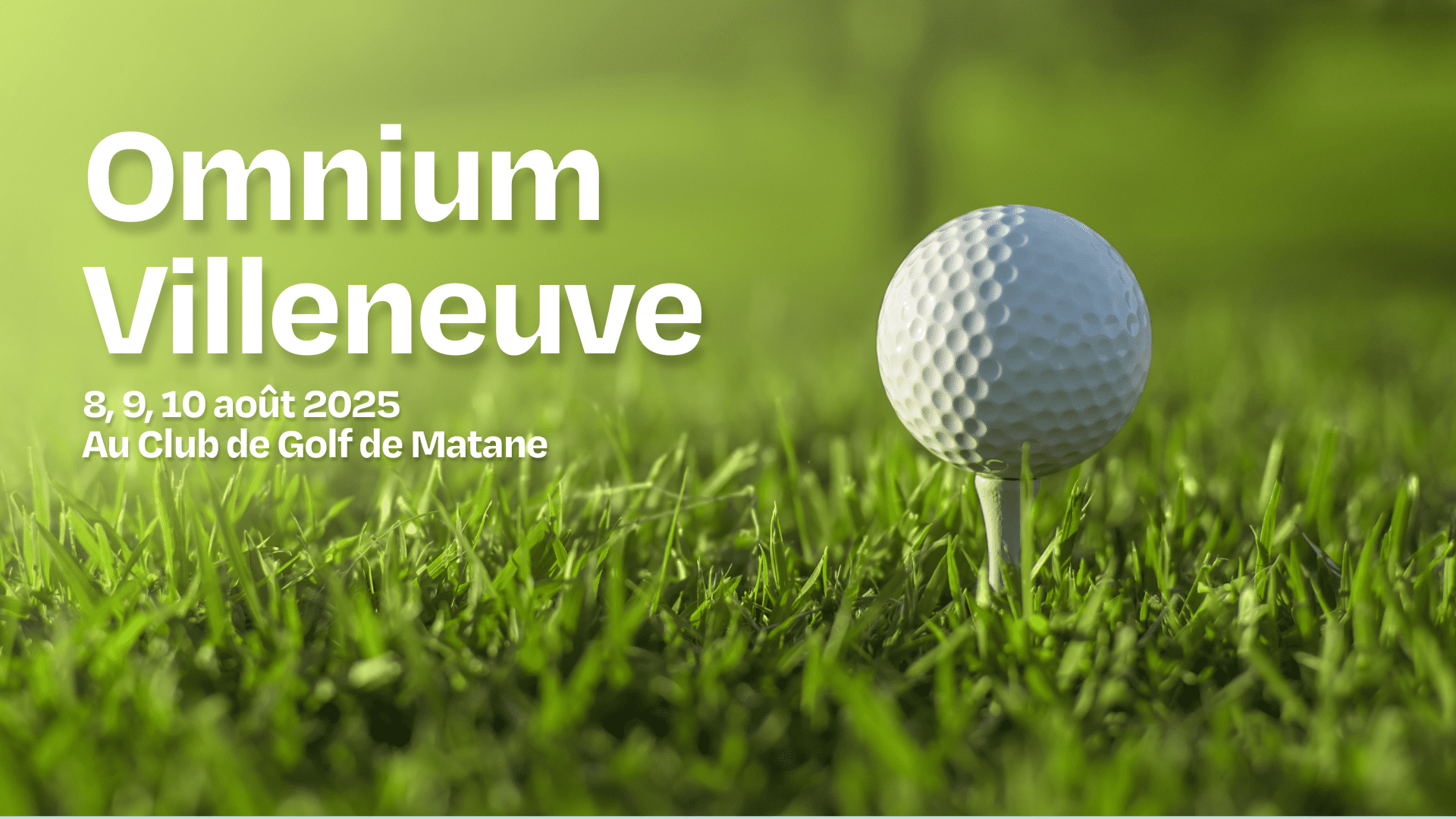 Omnium villeneuve tournoi de golf
