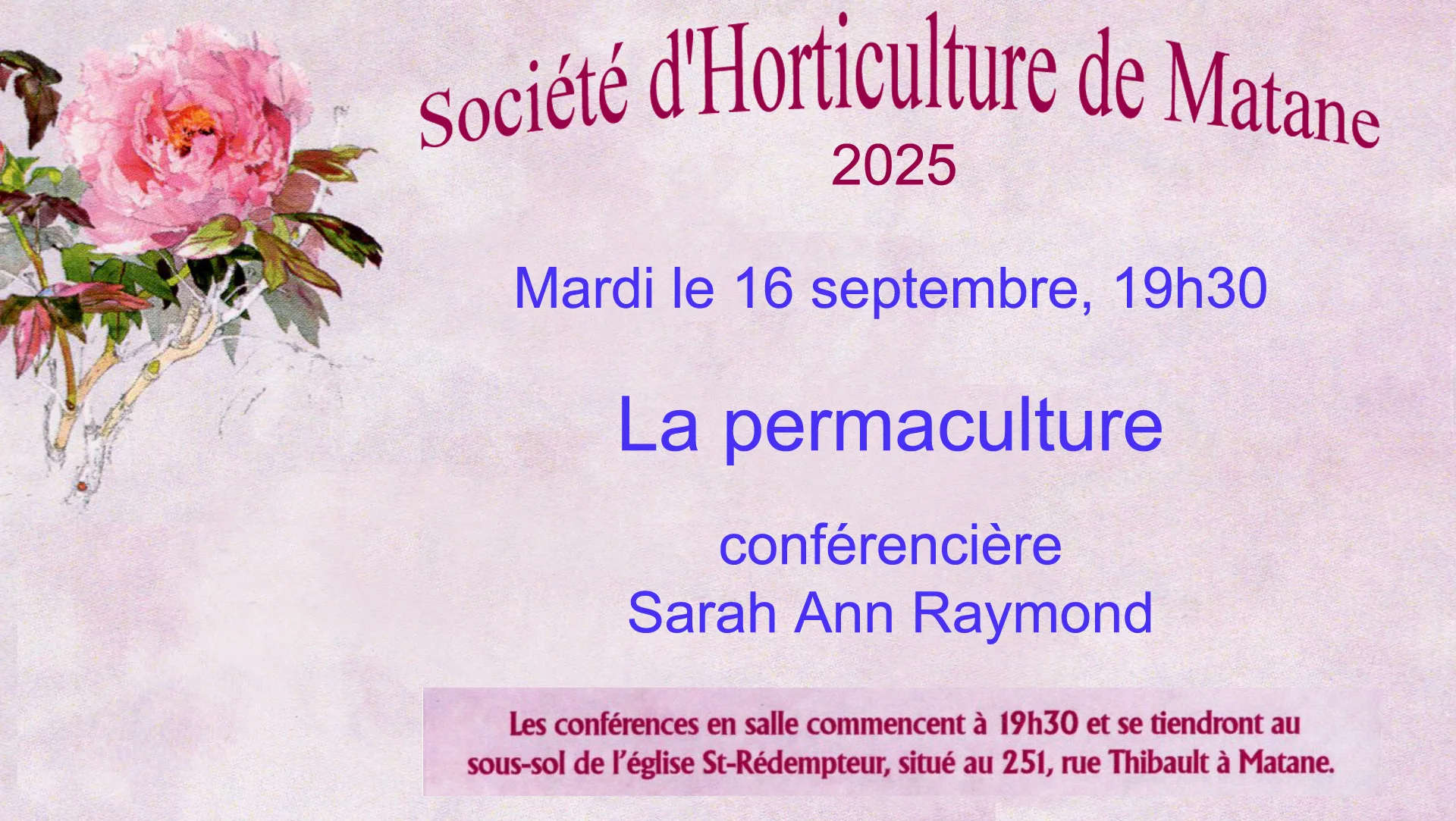 Conférence sur la permaculture