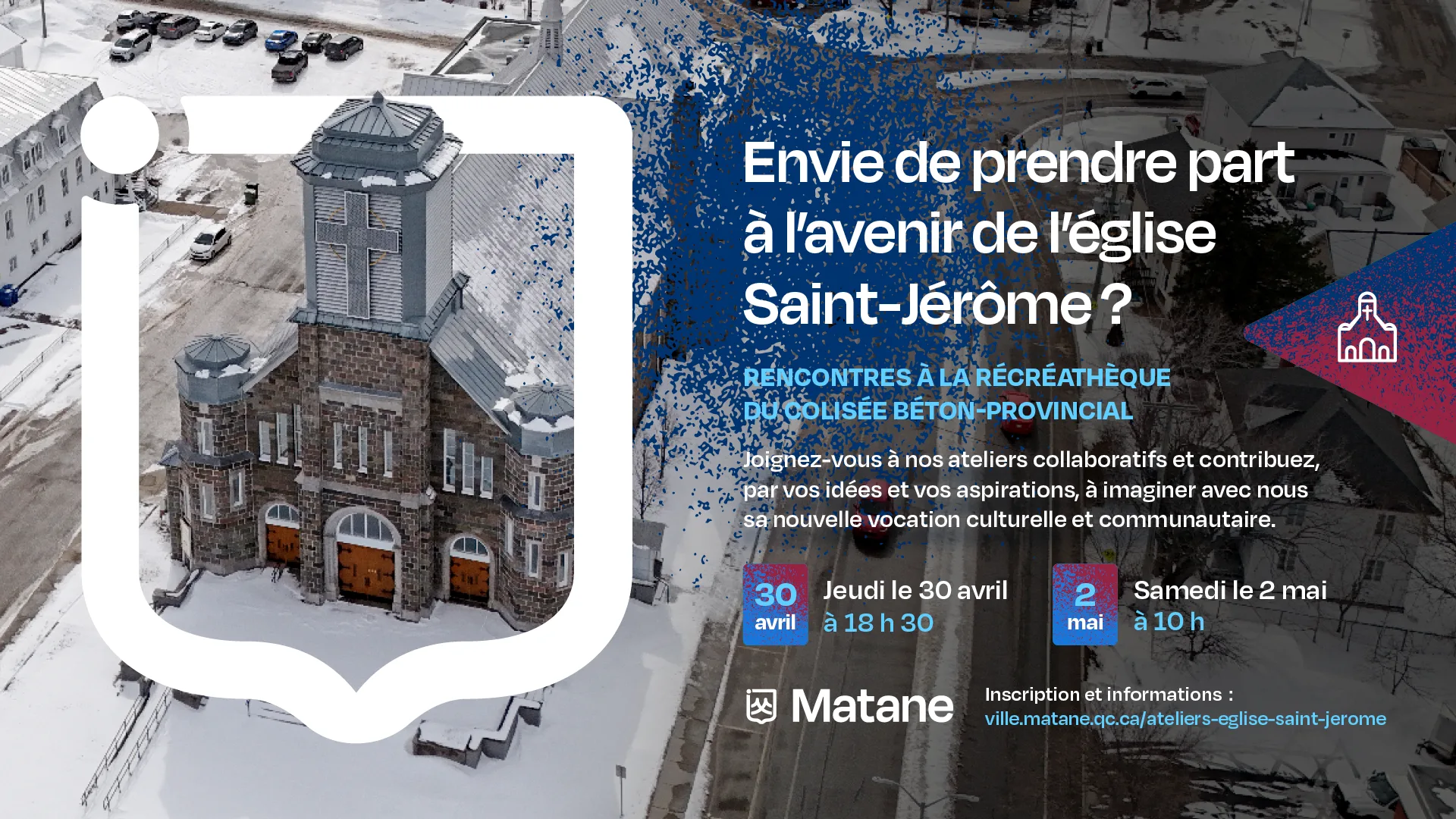 Ateliers collaboratifs sur la future vocation de l’église Saint-Jérôme - Rencontres citoyennes
