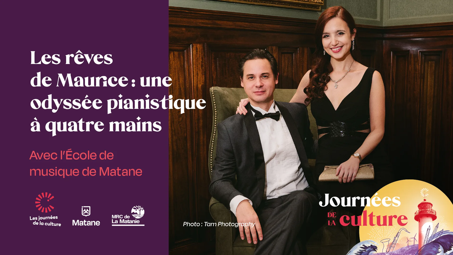 Journées de la culture Les rêves de Maurice une odysée pianiste à quatre mains École de musique de Matane