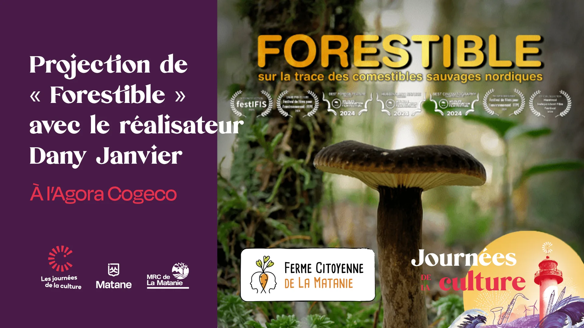 Projection de « Forestible » avec le réalisateur Dany Janvier