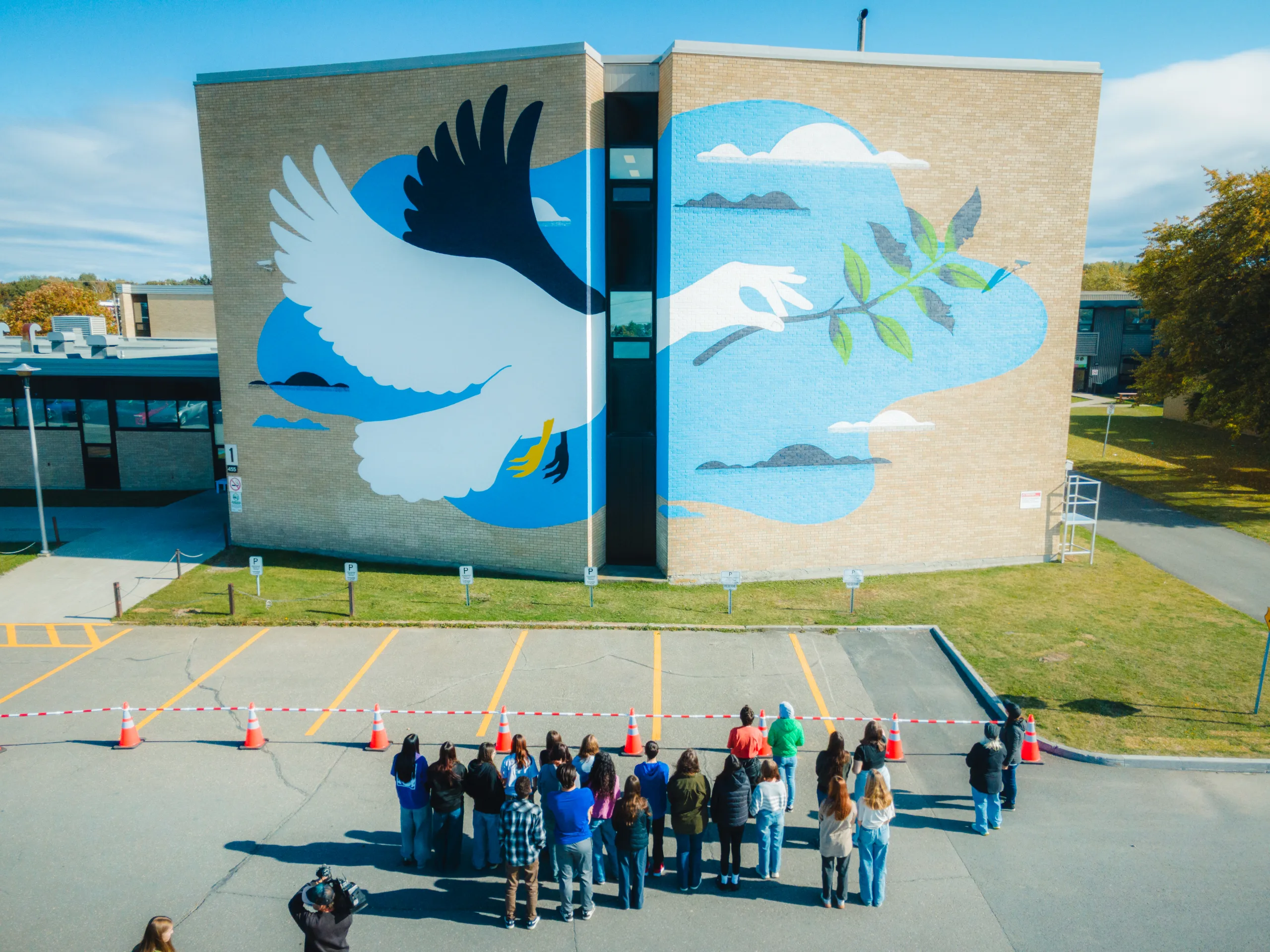 Inauguration de la fresque Nous sommes porteurs à Matane