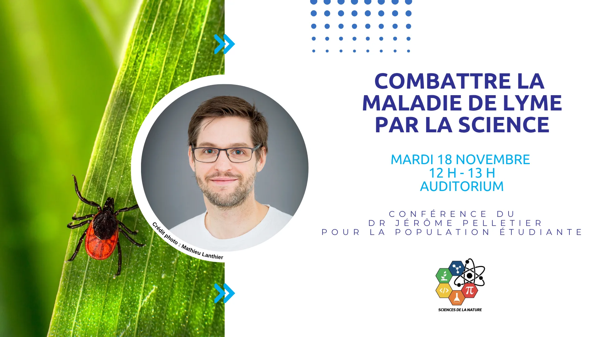 Conférence Combattre la maladie de Lyme par Dr Jérôme Pelletier