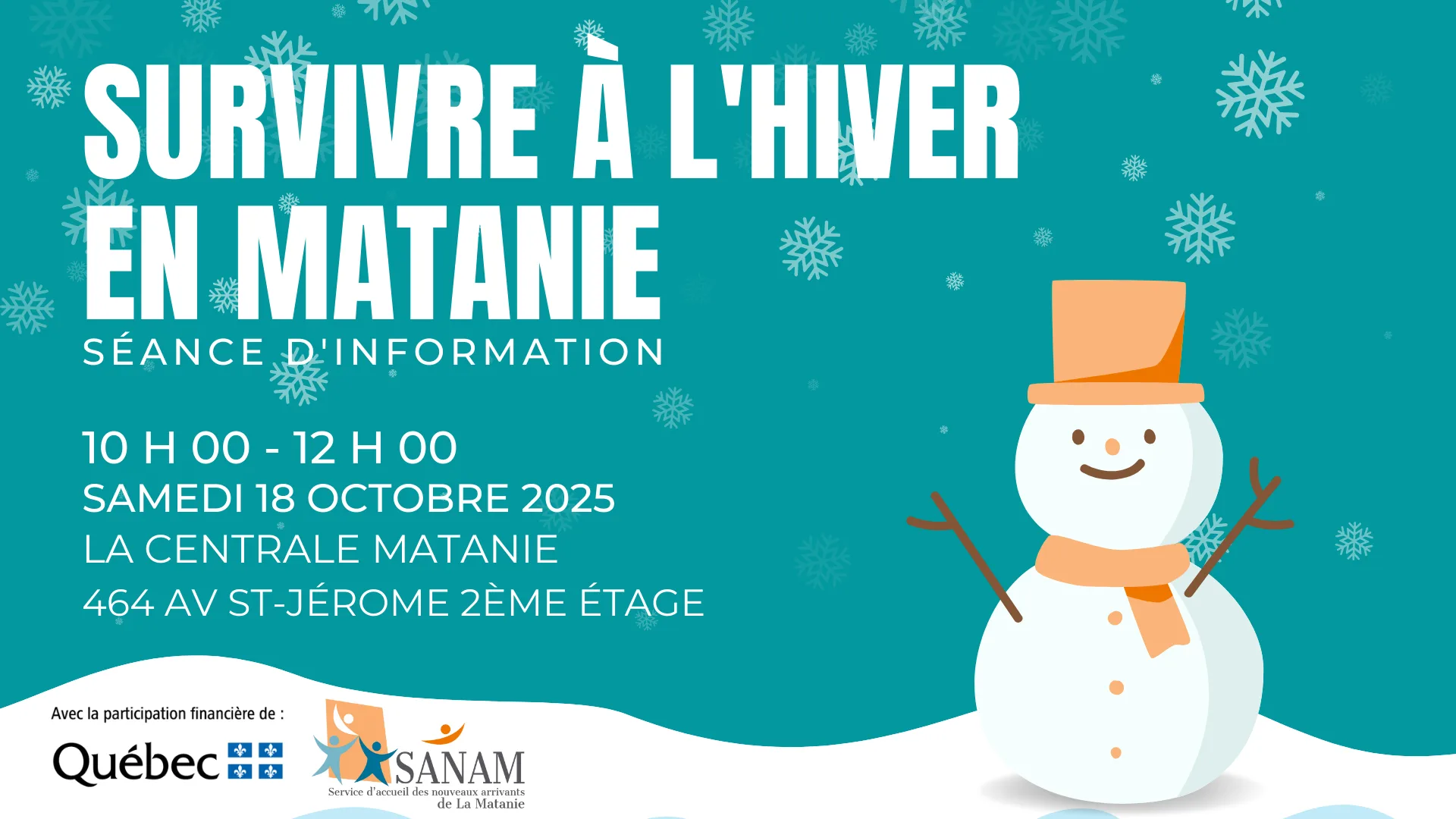 Séance d'information : Survivre à l'hiver
