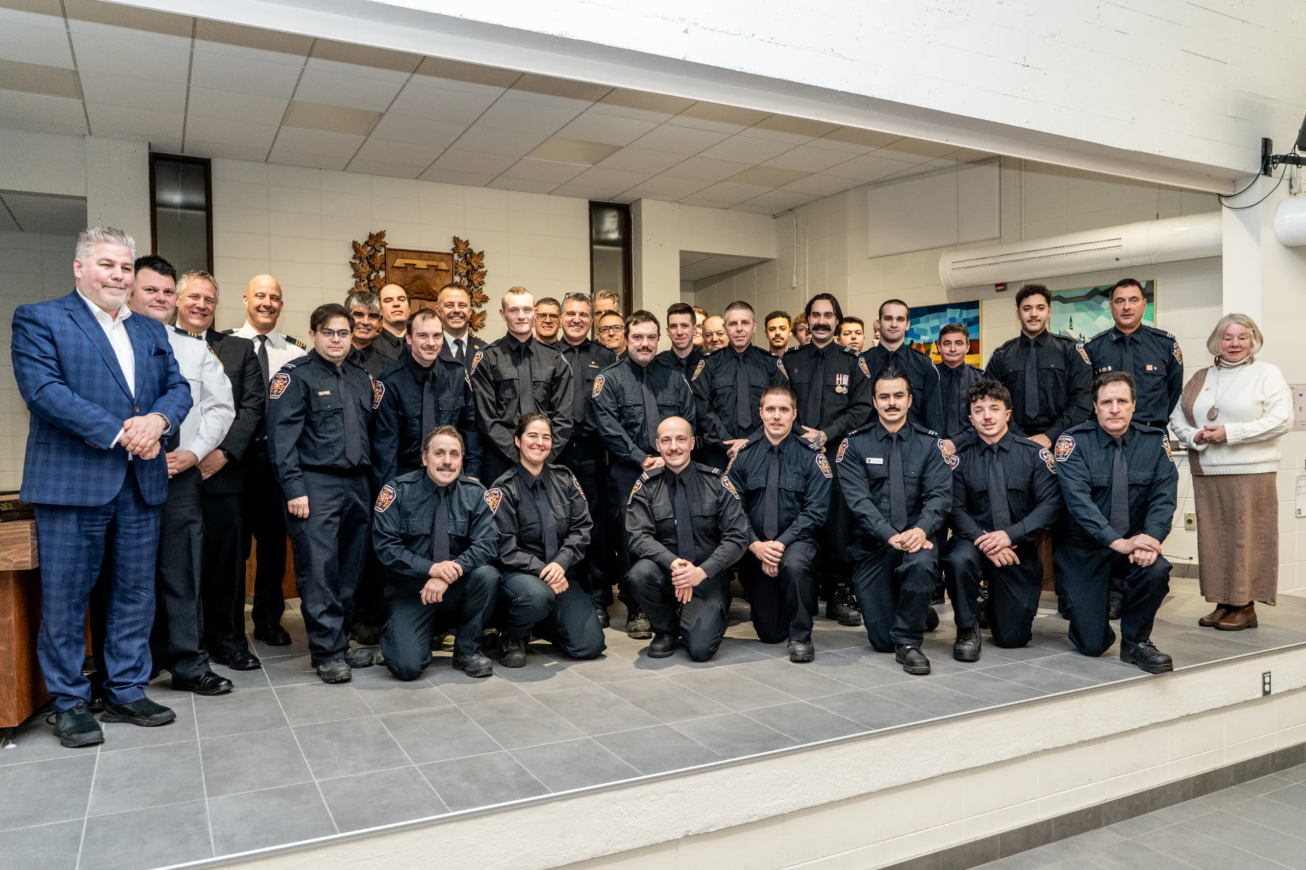 Remise des diplômes des pompier·ère·s