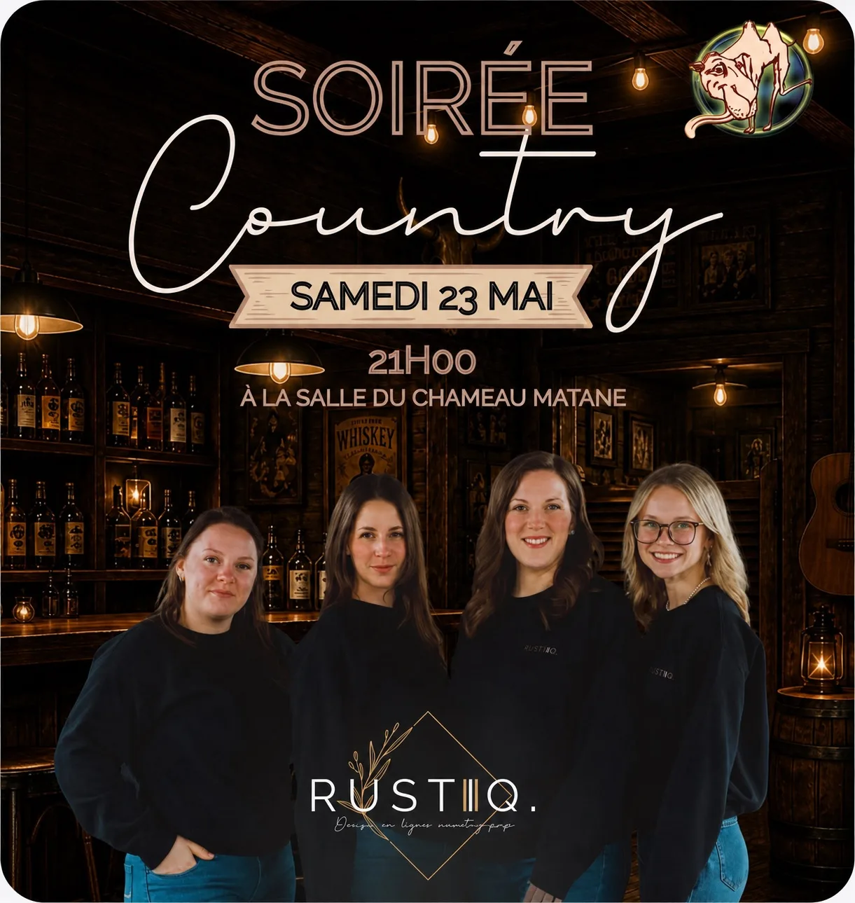 Soirée country à la salle du Chameau!