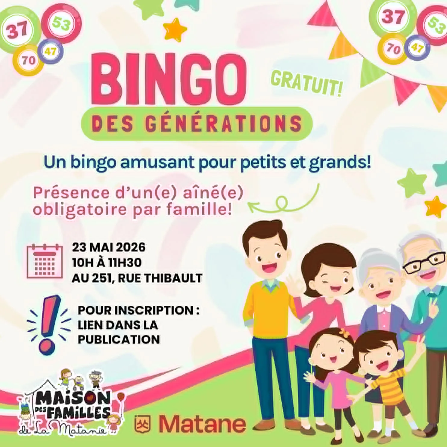 Bingo des générations