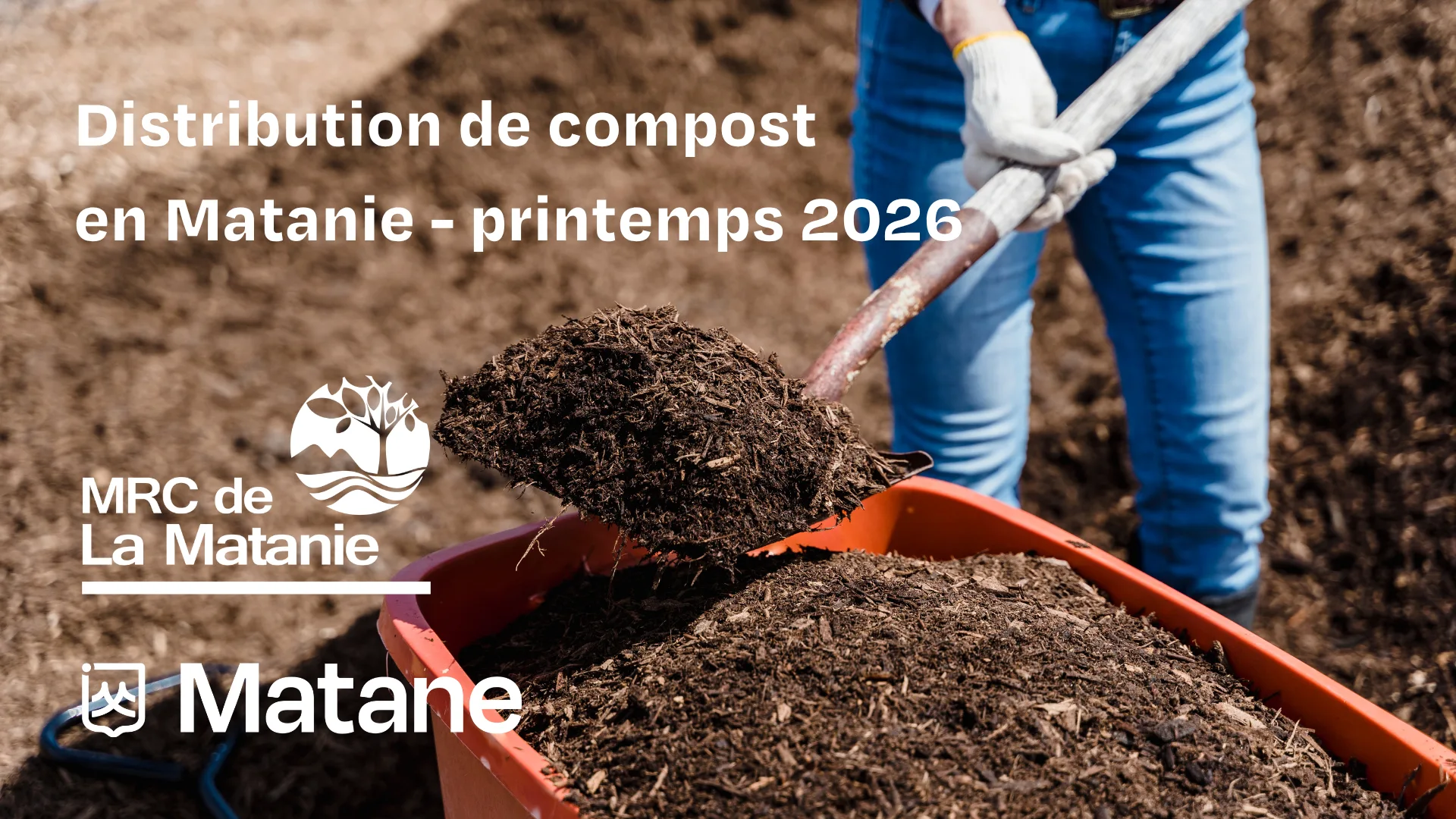Distribution de compost