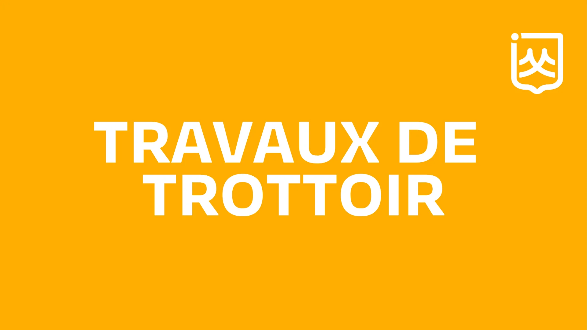 travaux de trottoir