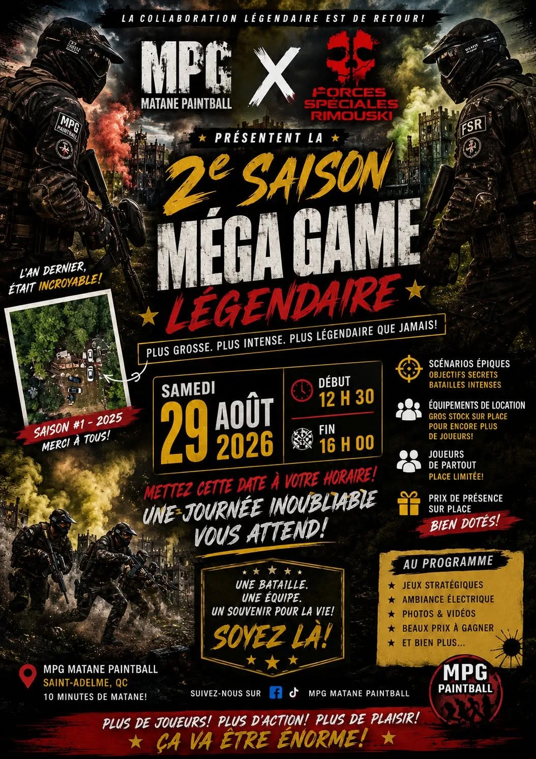 L'événement paintball légendaire