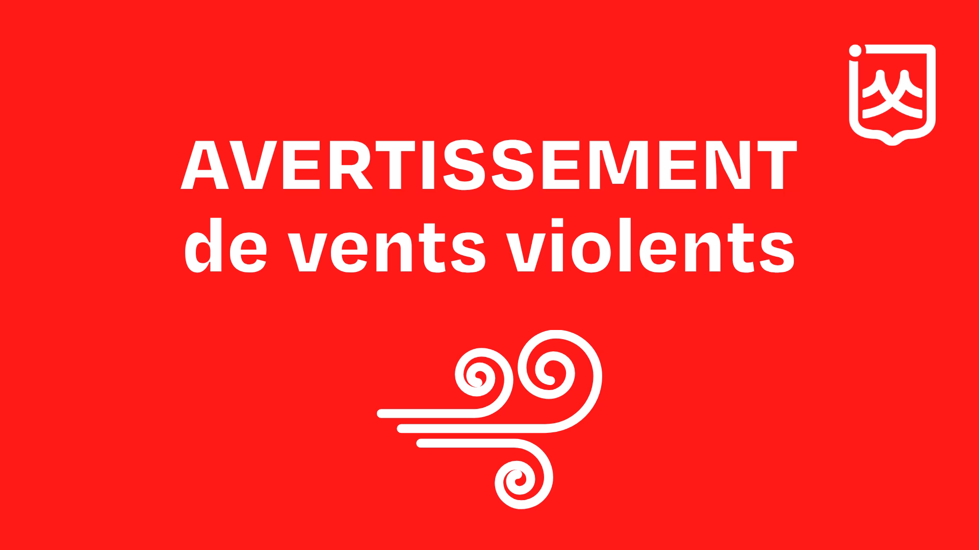 Avertissement de vents violents